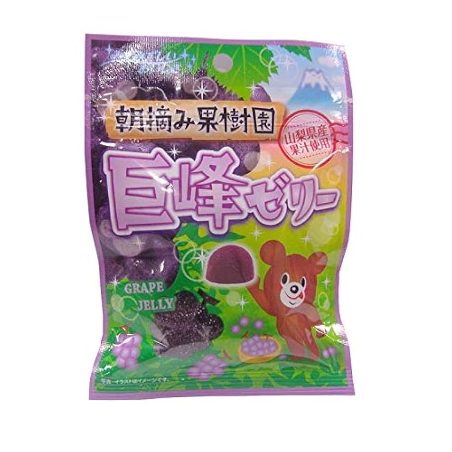 Amazon.co.jp: 八雲製菓 朝摘み果樹園巨峰ゼリー 45g×6袋 : 食品